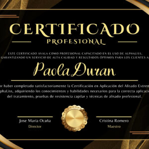 Certificación AlphaLiss En Linea